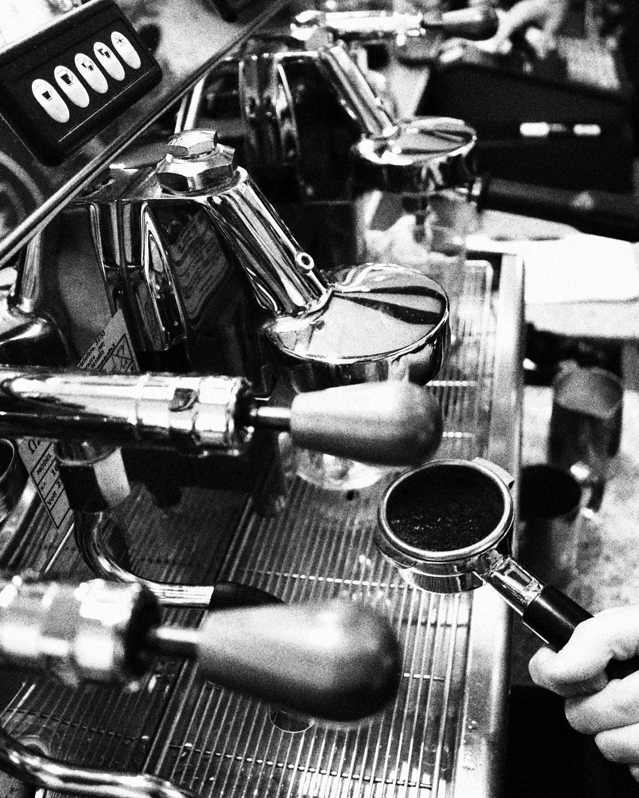 La machine espresso de près